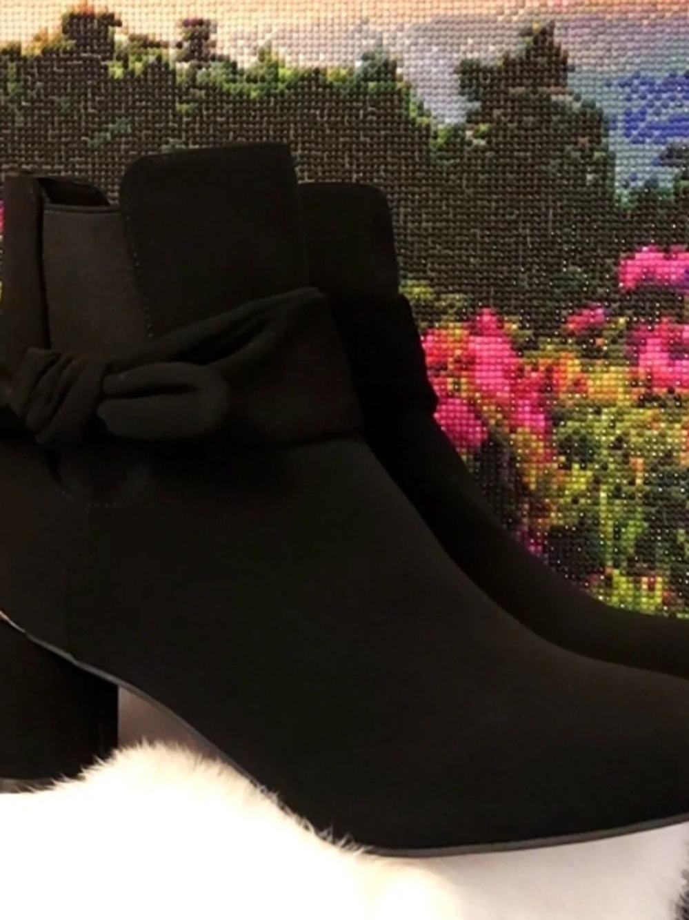 NEW London Fog Jizelle Black Ankle Booties- Size: 7.5